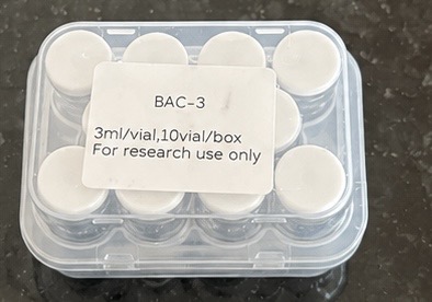 6893BD56-1857-4EDE-8FC5-BC8174FB3345 BAC-3ml 10 vials kit. available in stock